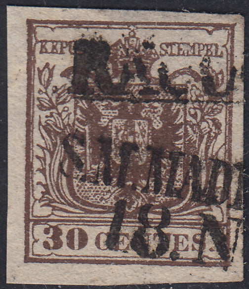 I issue, c. 5 ocher yellow with reversed counterprint, used (13)