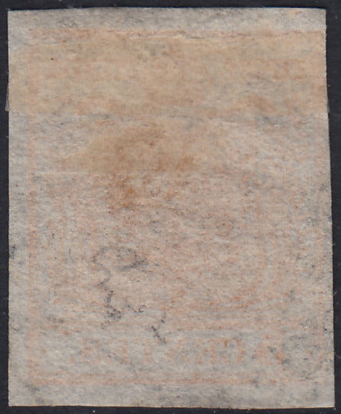 1858 - Postage due for newspapers, 4 kr. Dull red used on newspaper scrap (4)