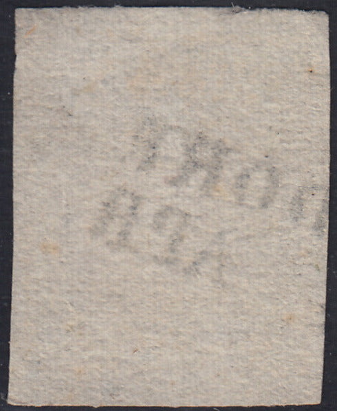 1858 - Postage due for newspapers, 4 kr. Dull red used on newspaper scrap (4)