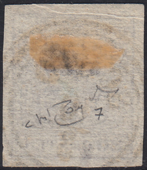 LV355 - 1850 - I emissione c. 30 bruno I tipo usato SCHIO (7)