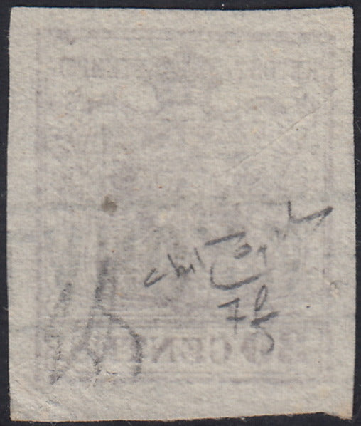 LV359 - 1850 - I emissione c. 30 bruno rossastro I tipo usato MILANO (7f)