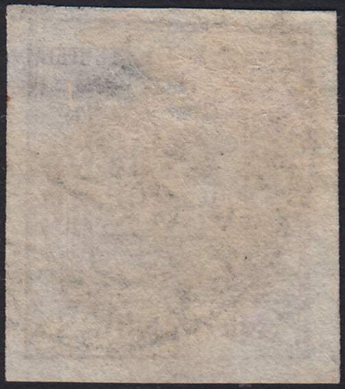 LV376 - 1850 - I emissione c. 30 bruno scuro I tipo usato MANTOVA (7d)