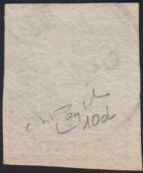 LV379 - 1850 - I emissione c. 45 azzurro scuro I tipo usato (10d).