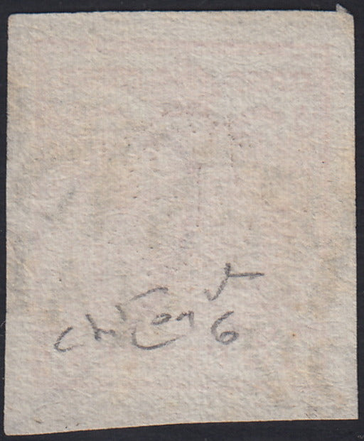 LV394 - 1850 - I emissione c. 15 rosso III tipo carta a mano usato TREVISO (6)