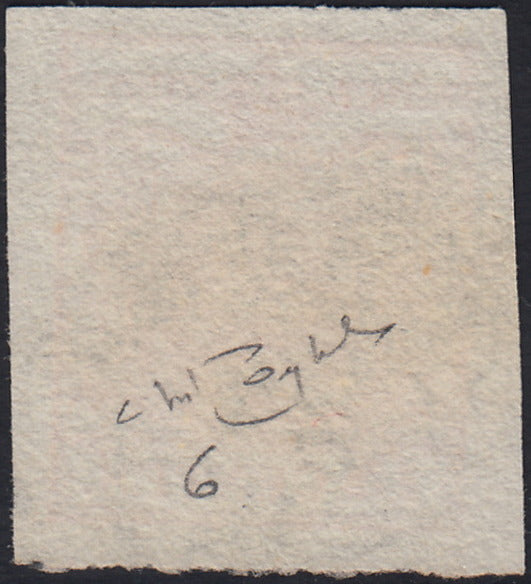 LV398 - 1850 - I emissione c. 15 rosso III tipo carta a mano usato Verona (6)