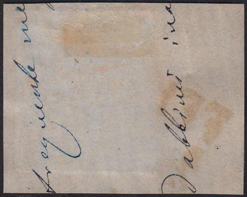 LV402 - 1854 - I emissione c. 15 rosso III tipo carta a macchina usato Feltre (20)