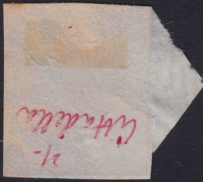 LV404 - 1854 - I emissione c. 15 rosso III tipo carta a macchina usato Cittadella (20)