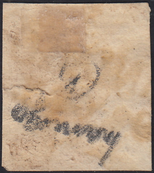 LV405 - 1854 - I emissione c. 15 rosso III tipo carta a macchina usato Maniago (20)