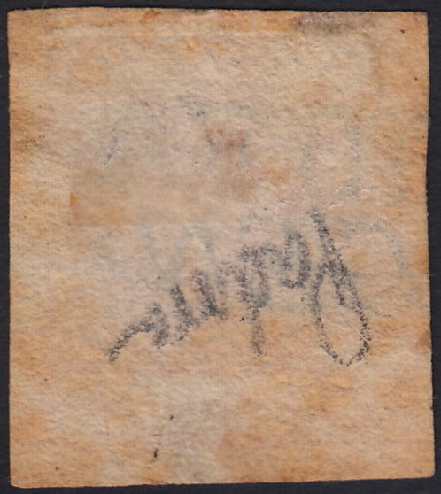 LV412 - 1850 - I emissione c. 15 rosso I tipo carta a mano usato PADOVA (3)
