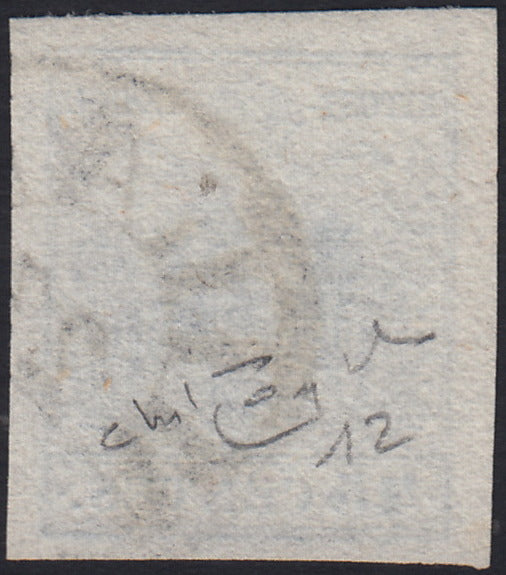 1858 - Postage due for newspapers, 4 kr. Dull red used on newspaper scrap (4)