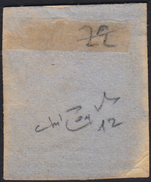 LV423 - 1850 - I emissione c. 45 azzurro III tipo usato (12).