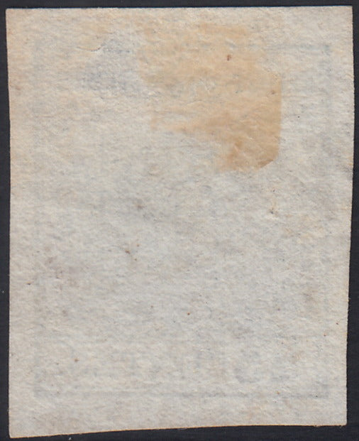 1858 - Franqueo adeudado para periódicos, 4 kr. Rojo opaco usado en restos de periódico (4)