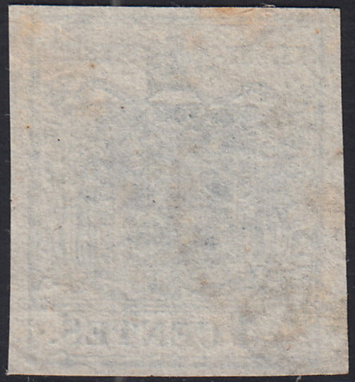 LV436 - 1850 - I emissione c. 45 azzurro I tipo usato (10)