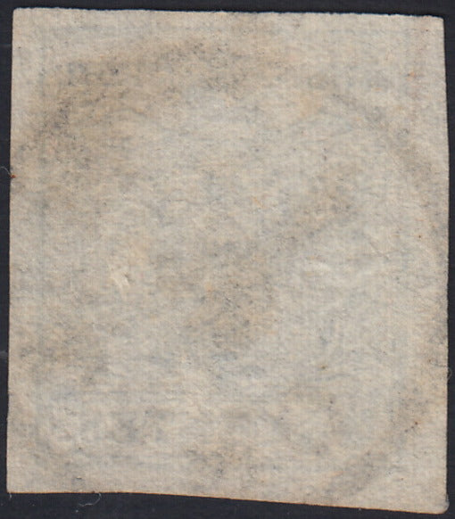 LV437 - 1850 - I emissione c. 45 azzurro grigiastro chiaro III tipo usato Mantova (12b)