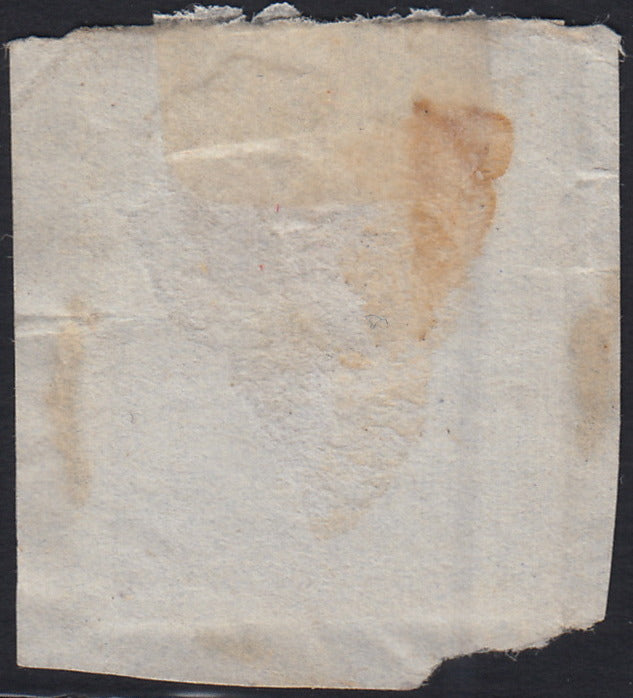 LV438 - 1850 - I emissione c. 45 ardesia II tipo usato su frammento a VICENZA (11)