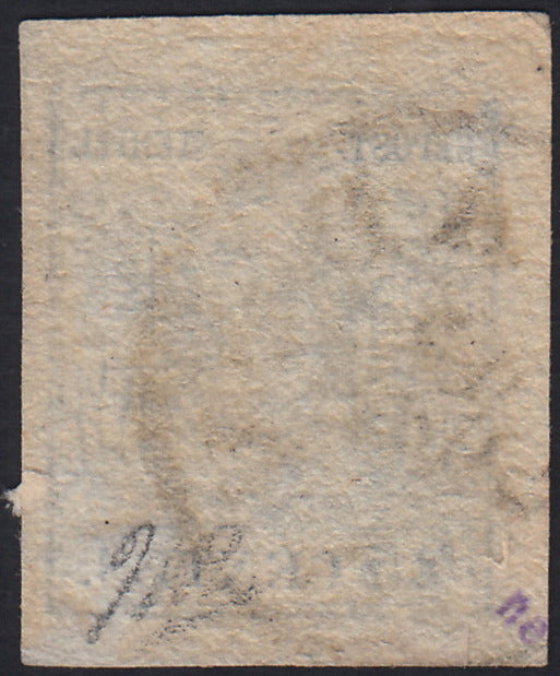 LV440 - 1850 - I emissione c. 45 azzurro III tipo usato PADOVA (12)