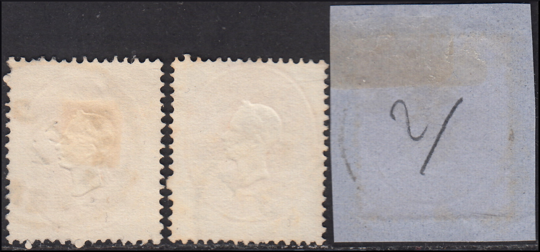 1858 - Franqueo adeudado para periódicos, 4 kr. Rojo opaco usado en restos de periódico (4)