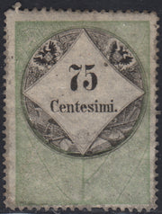 1858 - Postage due for newspapers, 4 kr. Dull red used on newspaper scrap (4)