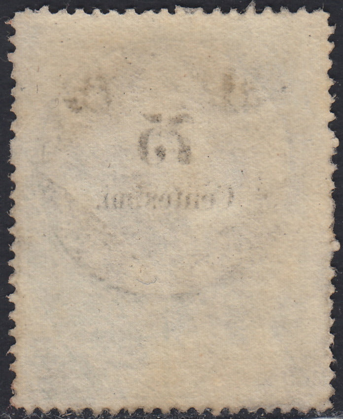 1858 - Franqueo adeudado para periódicos, 4 kr. Rojo opaco usado en restos de periódico (4)