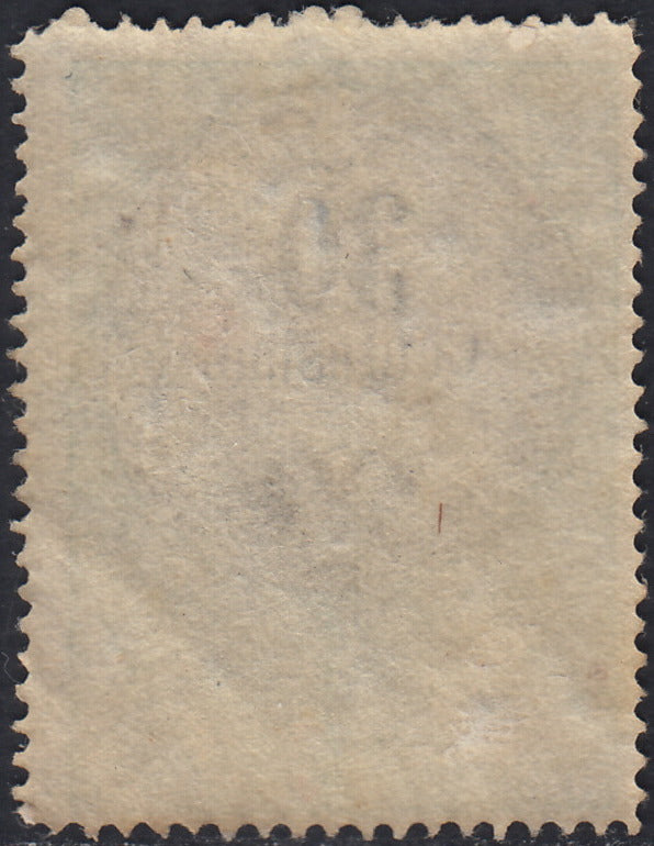 LVF8 - 1854 - Fiscali, tiratura tipografica, c. 30 verde e nero nuovo con gomma (4)