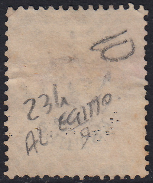 LEV16 - 1874 - Levante, Emissioni Generali, c. 10 ocra soprastampato ESTERO usato (4)