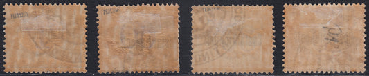 LevCost56 - 1922 - Uffici Postali all'Estero, emissioni per ciascun ufficio d'Europa e d'Asia, Costantinopoli Segnatasse serie dei 4 valori più comuni nuova con gomma originale (1/4)