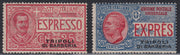 LevTripoli8 - 1909/15 - I due espressi soprastampati TRIPOLI DI BARBERIA nuovi con gomma originale (1/2).