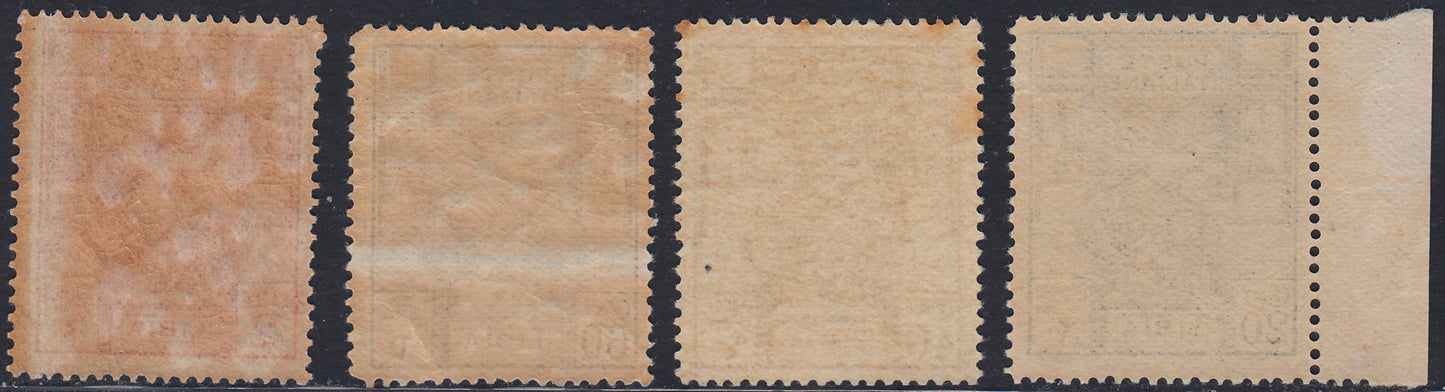 Libya21 - 1924 - Libyan Sibyl, complete set of 4 stamps, serration 14, new, intact rubber (40/43).