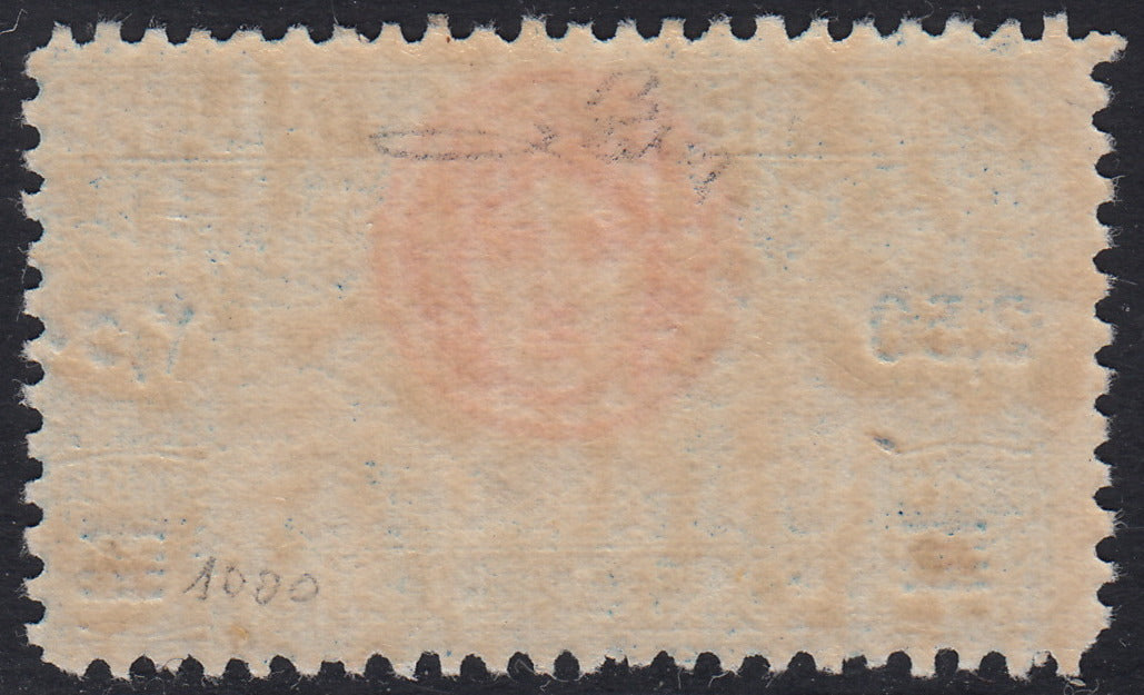 Libia3 - Espresso per l'Estero L. 2,50 on L. 2 light blue and carmine, red overprint and perforation 11 new intact rubber (13).
