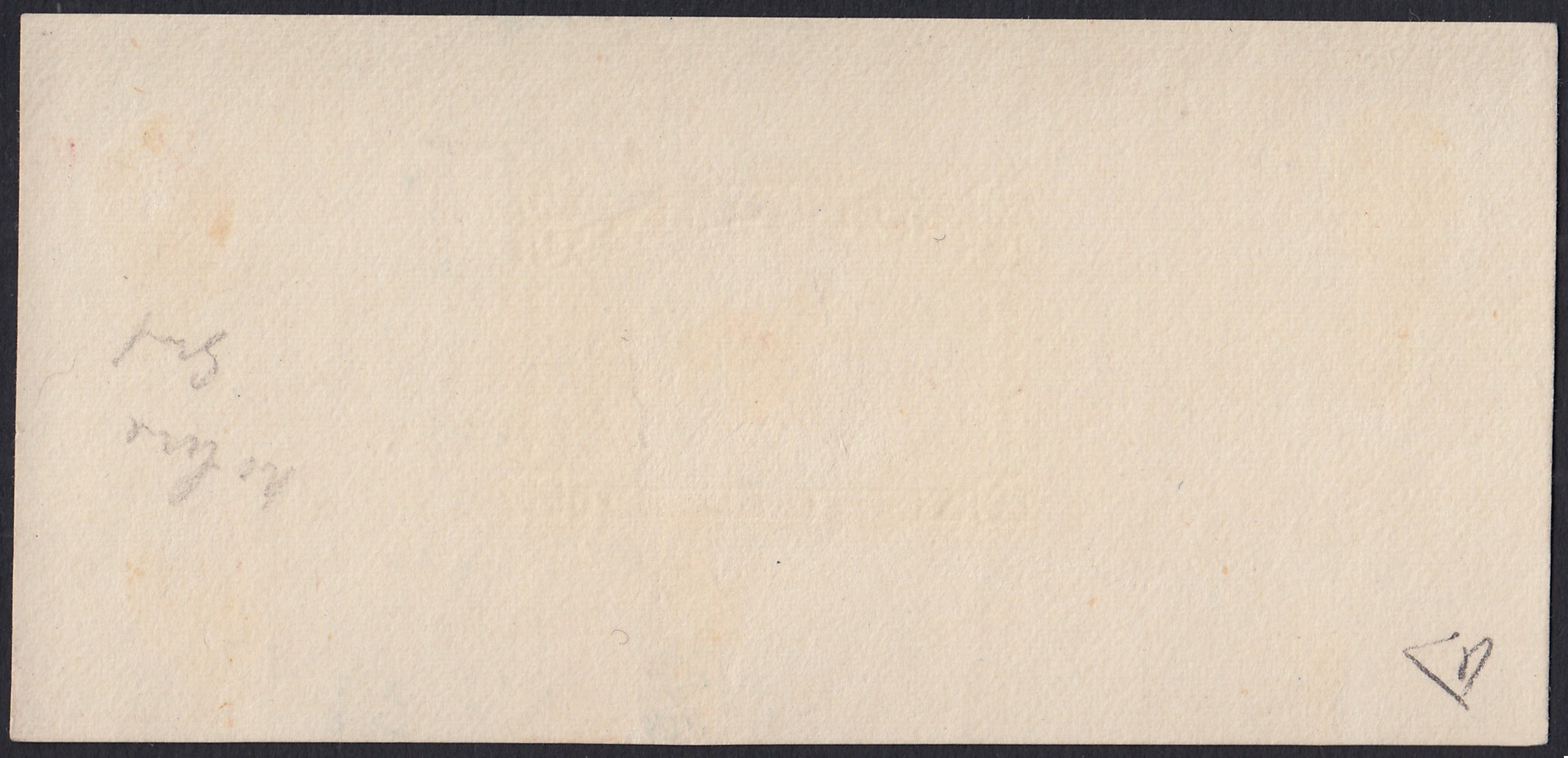 F6_214 - 1898 - Lithographic proofs for local stamps for use by the Anglo-Italian Consular Post service between Mazagan and Marrakech, 5c. Ultramarine on thin paper, 25c. Olive green and 50c. Myrtle green on pink cardboard, new, not gummed.