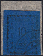 MER36 - 1918 - 1er número, 5 heller verde oliva, negro impreso en papel de color brillante, nuevo con goma intacta (2).