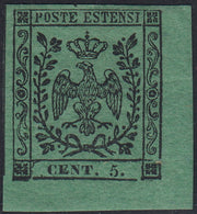 1852 - Duchy of Modena issue with dot after the figure, c. 10 new pink rubber intact (9)