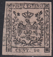 1852 - Duchy of Modena issue with dot after the figure, c. 10 new pink rubber intact (9)