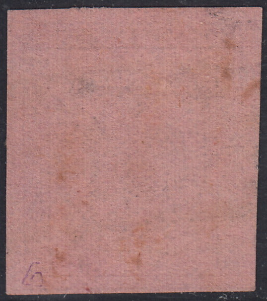 MOD128 - 1852 - Aquila estense, c. 10 rosa vivo emissione senza punto dopo la cifra usato (2a)