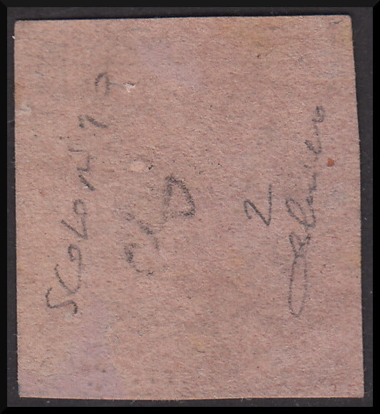 MOD60 - 1854 - Aquila estense, francobollo per giornali b.g. cen.9 violetto grigio usato (2)