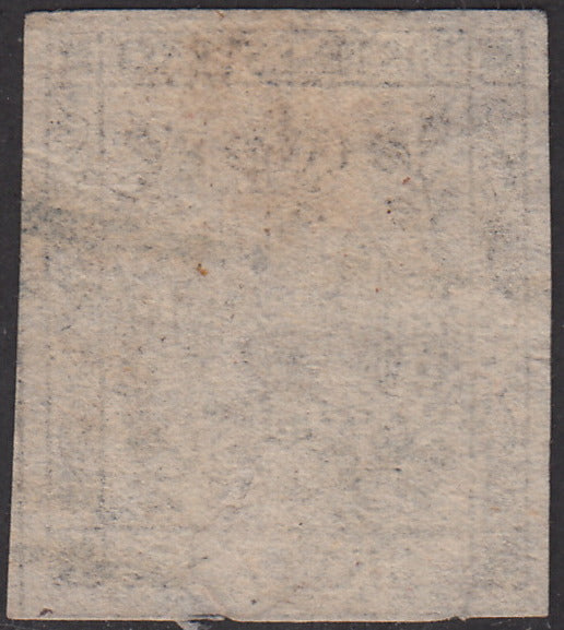 MOD70 - 1852 - Aquila estense, emissione senza punto dopo la cifra, c. 25 camoscio chiaro usato (3)