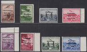 MONTE13 - 1941 - Francobolli di posta Aerea jugoslava soprastampati "Montenegro 17/IV/41 - XIX" serie 8 valori nuova gomma integra (1/8)