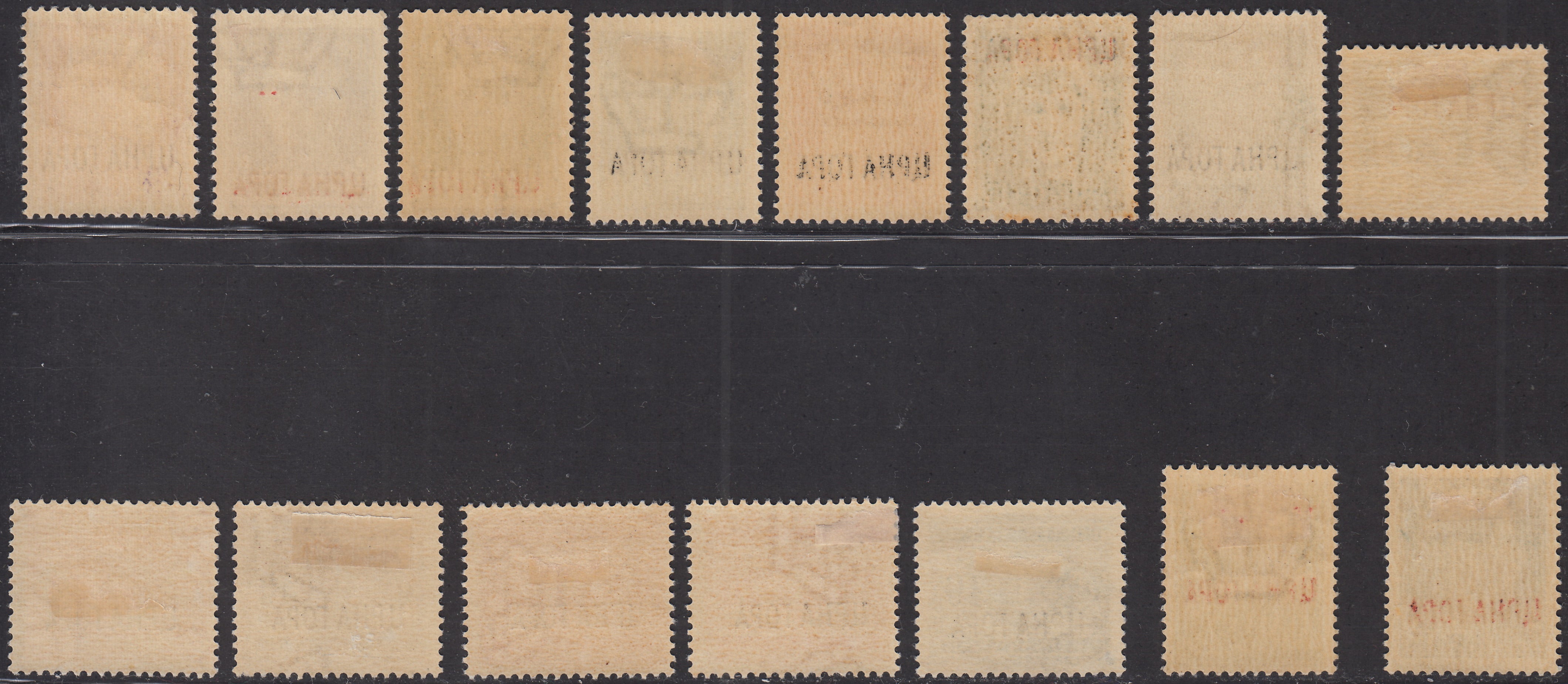 MONTE2 - 1941 - Francobolli d'Italia soprastampati "CRNA GORA" nuovi con gomma originale (15/23 + A9 + Tax 6/10)