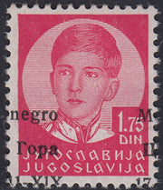 Monte41 - 1941 -  Occupazione Italiana del Montenegro, formato piccolo 1,75 carminio nuovo con gomma integra (14B)