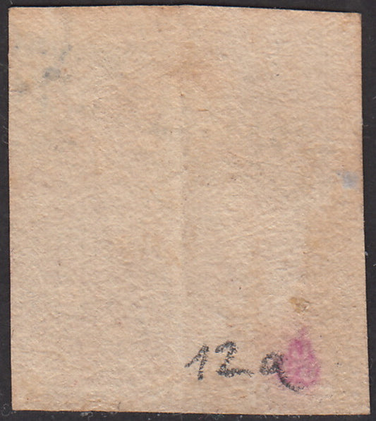 Nap30 - 1858 - 20 grana rosa lillaceo I tavola usato (12a).