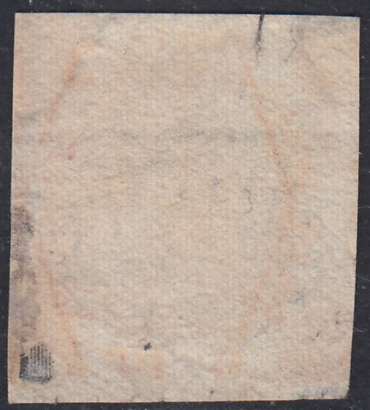 Nap39 - 1858 - 10 grana carminio rosa II tavola usato (11).
