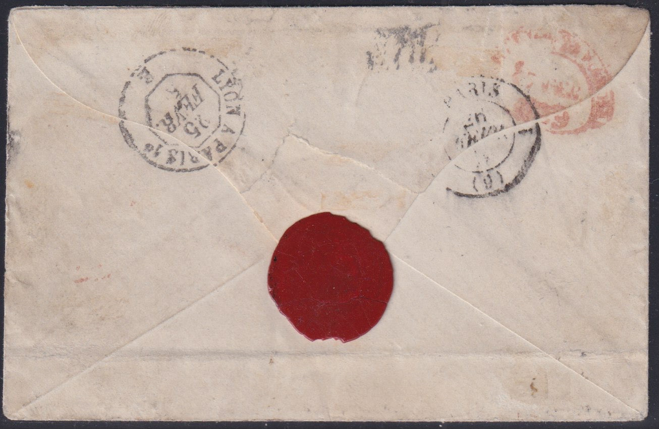 1861 - 1 black grain, copy with triple effigy, new with original rubber (19 AD). Cardillo certificate.