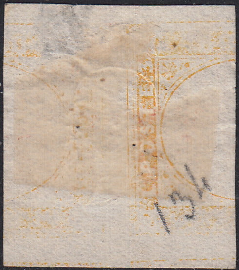 IV issue c. 10 dark chocolate brown I table pair used (14Ce)