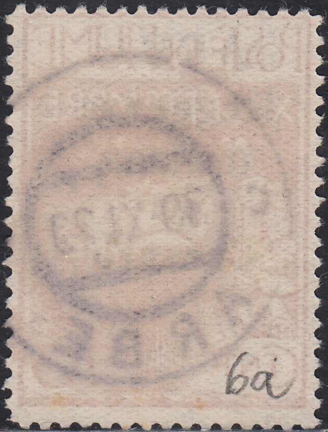 ND7 - 1920 - Legionari di Fiume soprastampati "Reggenza Italiana del Carnaro" e ARBE, c. 10 rosa usato (6a)