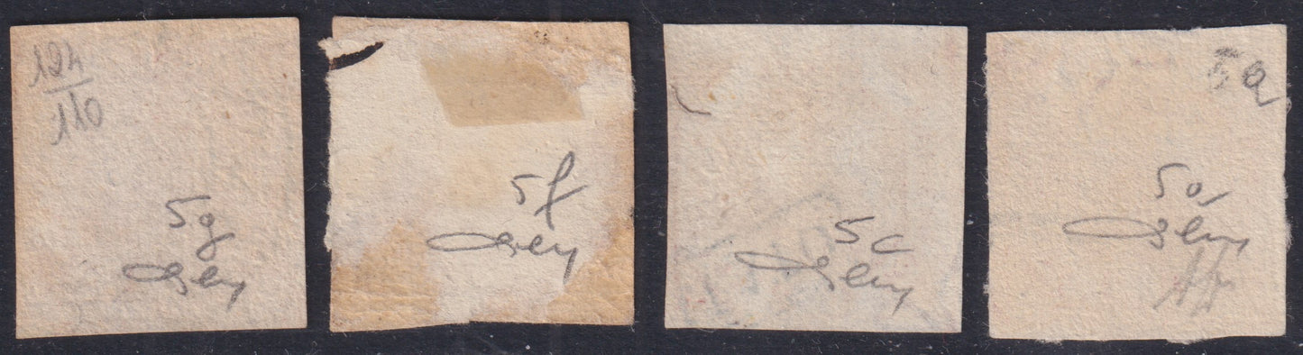 1858 - Kingdom of Naples 20 grana brownish pink I table used with original cancellation (12)