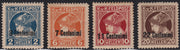 OA16 - 1918 - Occupazione Austriaca del Friuli e del Veneto, francobolli per giornali serie cpl. nuova gomma integra (1/4)