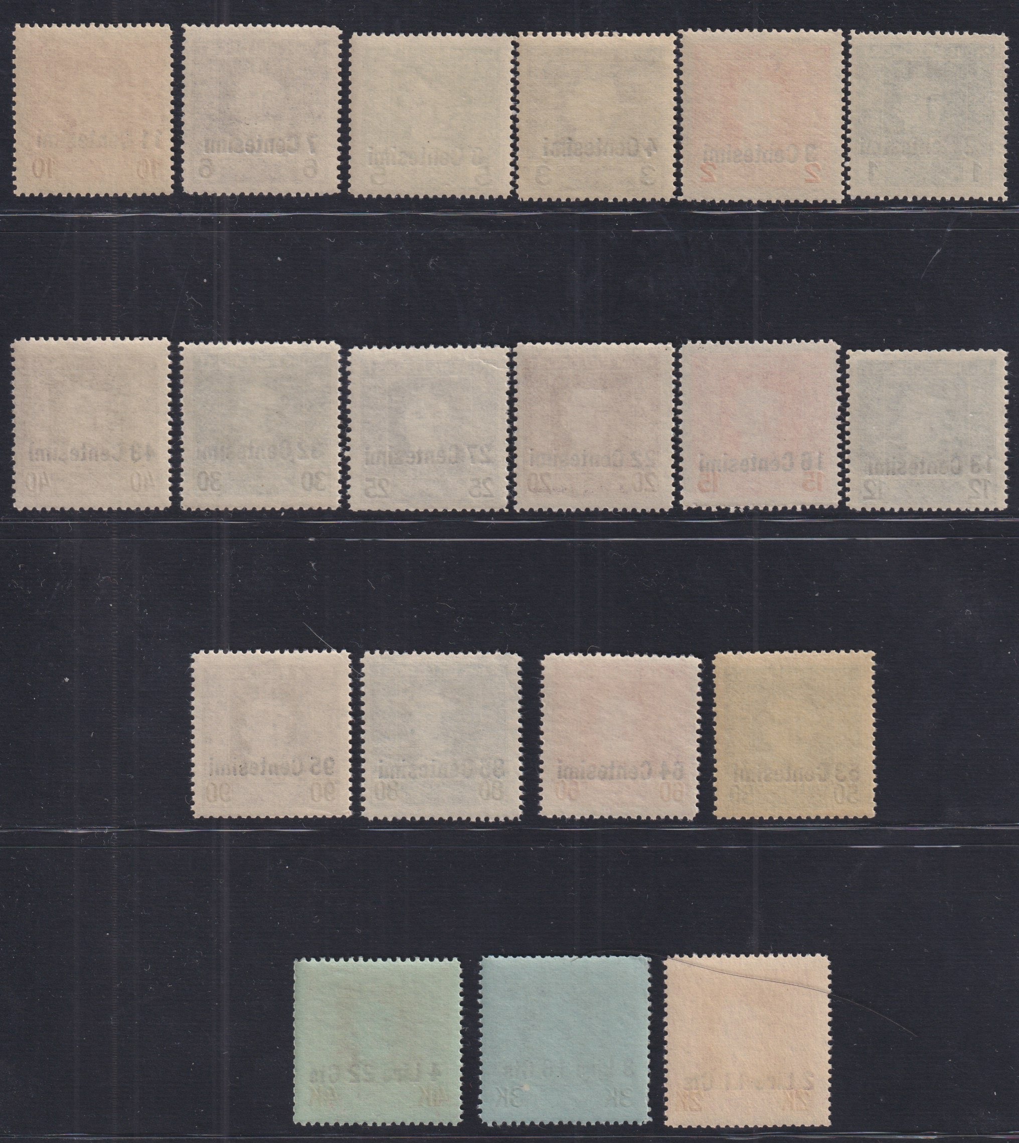 1918 - Austrian occupation of Friuli and Veneto, overprinted Austrian stamps, new TL (1/19) 