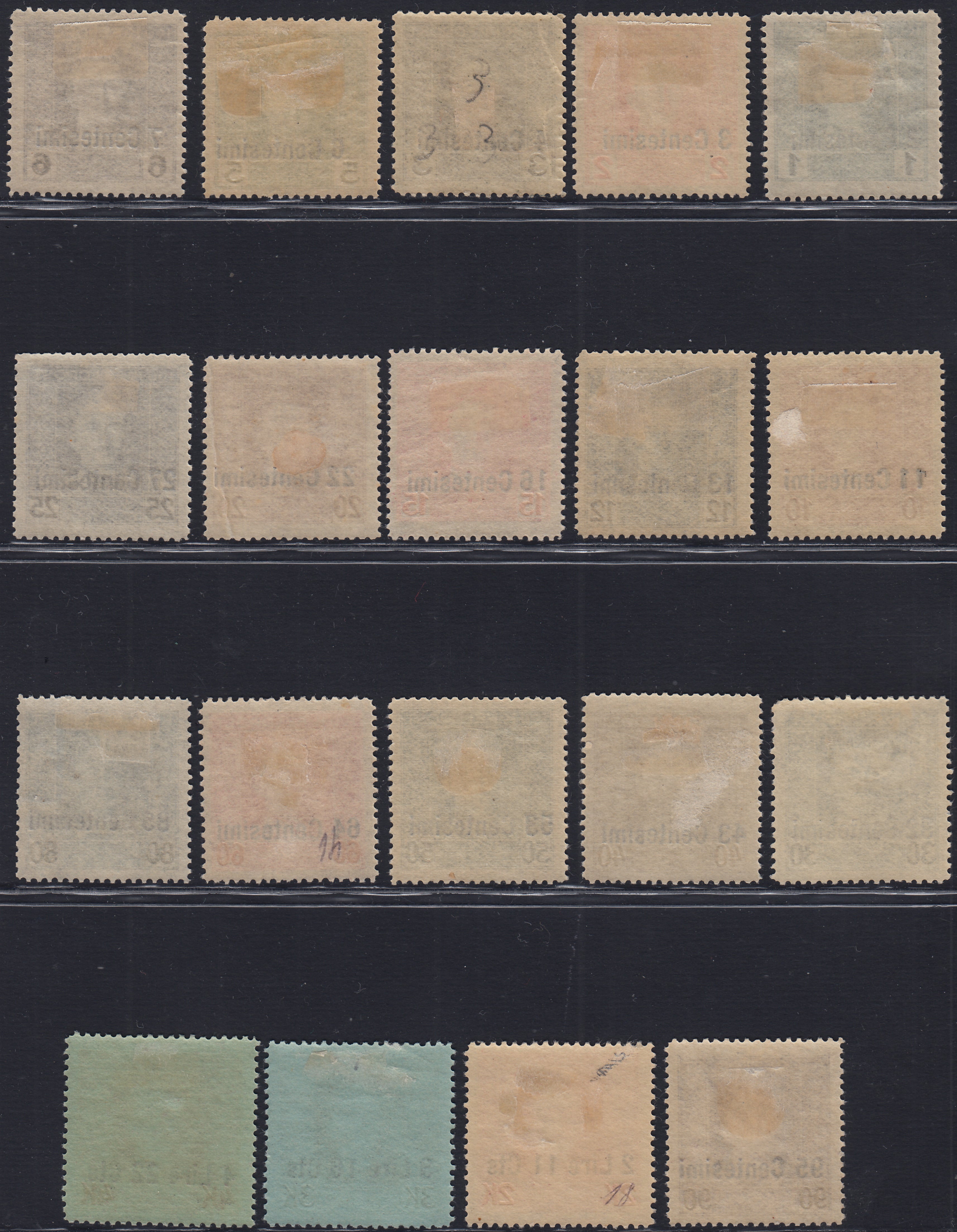 1918 - Austrian occupation of Friuli and Veneto, overprinted Austrian stamps, new TL (1/19) 