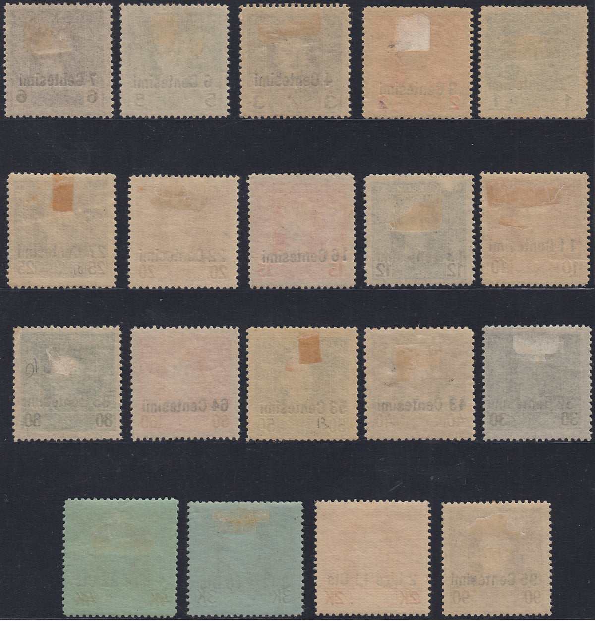 OA_120 - 1918 -  Occupazione Austriaca del Friuli e del Veneto, francobolli di Austria soprastampati, nuovi gomma originale (1/19)