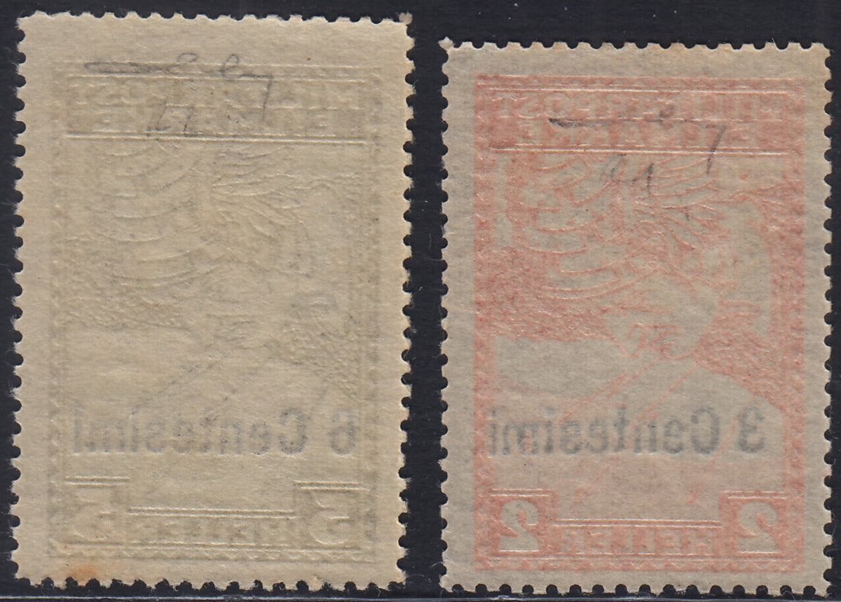 OA_124 - 1918 -  Occupazione Austriaca del Friuli e del Veneto, Espressi soprastampati su carta bianca nuovi con gomma integra (R1, R2)